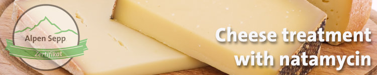 Cheese treatment with natamycin