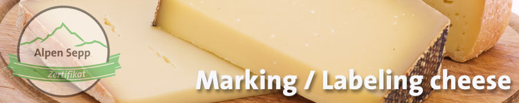 Marking Labeling cheese