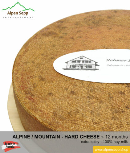 Mountain / Alpine cheese wheel extra spicy taste