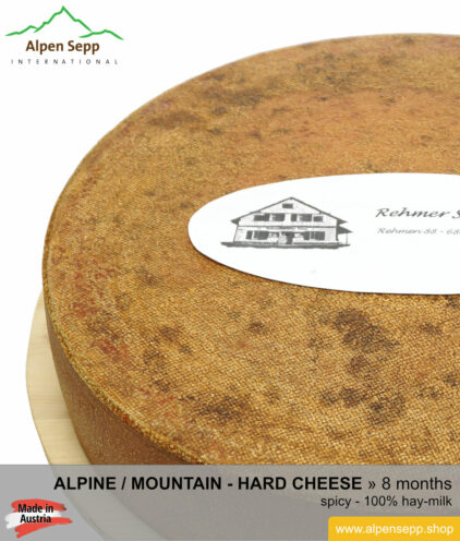 Mountain / Alpine cheese wheel spicy taste
