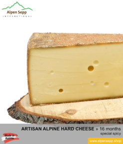 Credentials - our customers say 46 Artisan alpine cheese | hard cheese | special spicy taste - 16 months matured | BergkƤse