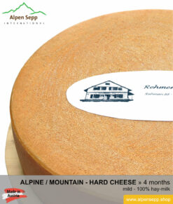 Mountain / Alpine hard cheese wheel mild taste