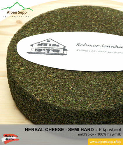 Herbal cheese wheel - 6 kg - mild