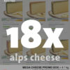 Mega cheese promo box - 18 different alps cheeses