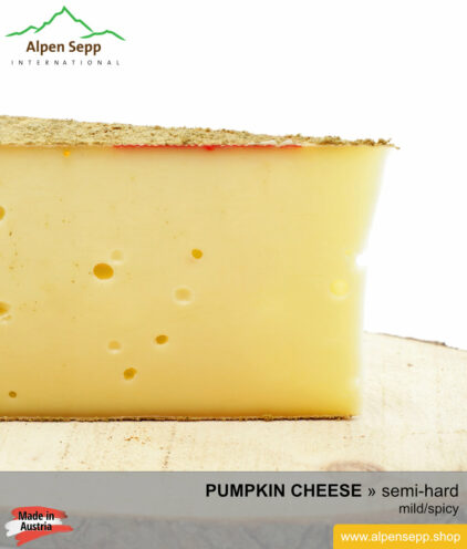 PUMPKIN CHEESE - MILD/SPICY TASTE - semi hard cheese