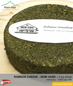Ramson cheese wheel - 6 kg - mild/spicy
