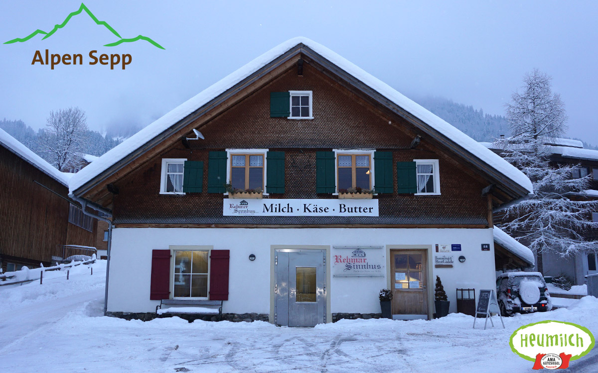 Rehmer Sennhus dairy in Au - Bregenzerwald