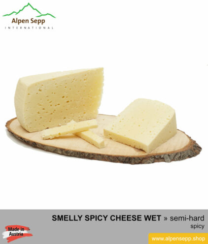SMELLY SPICY CHEESE - semi-hard cheese - wet matured
