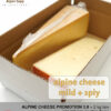 Alpine cheese promotion test box - mountain cheese mild + spicy