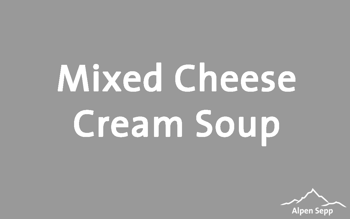 Mixed Cheese Cream Soup Recipe