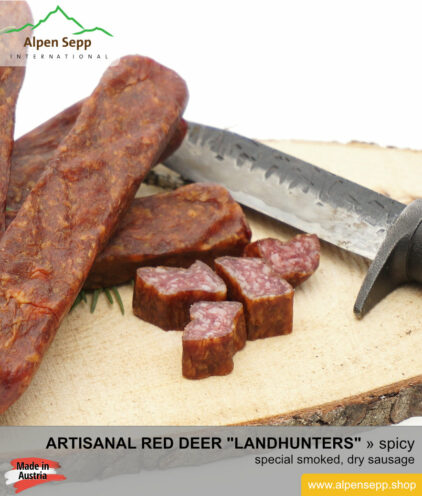 Red deer landhunters - dry, smoked red deer sausage from wild game