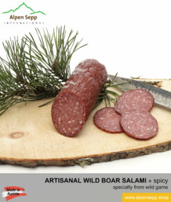 Wild boar salami from wild game