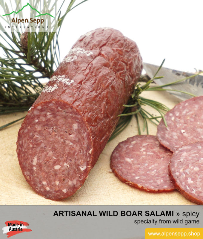 🥇 Wild Boar Salami WLD GAME SAUSAGE 100 super taste