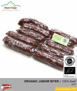 ORGANIC BEEF junior biter sausage - 100% beef meat