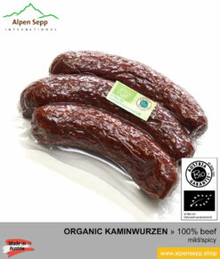 ORGANIC SAUSAGE KAMINWURZEN - 100% beef meat