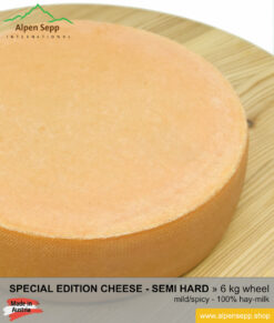 Special edition cheese wheel - 6 kg - mild/spicy