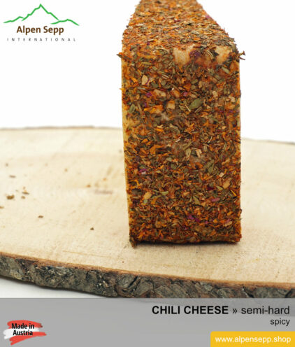 CHILI CHEESE - SPICY TASTE - semi hard cheese