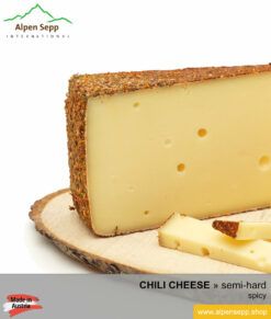 CHILI CHEESE - SPICY TASTE - semi hard cheese