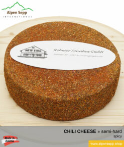 CHILI CHEESE WHEEL - SPICY TASTE - semi hard cheese