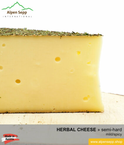 HERBAL CHEESE - MILD/SPICY TASTE - medium-hard cheese
