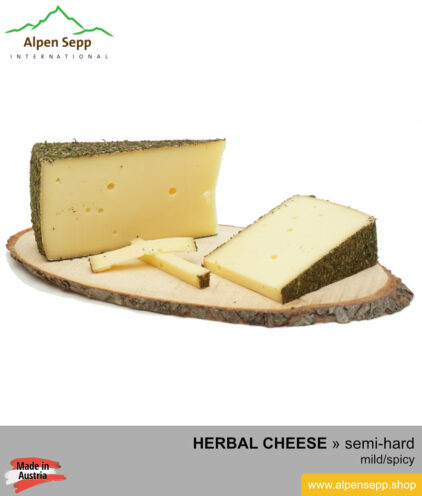 HERBAL CHEESE - MILD/SPICY TASTE - medium-hard cheese