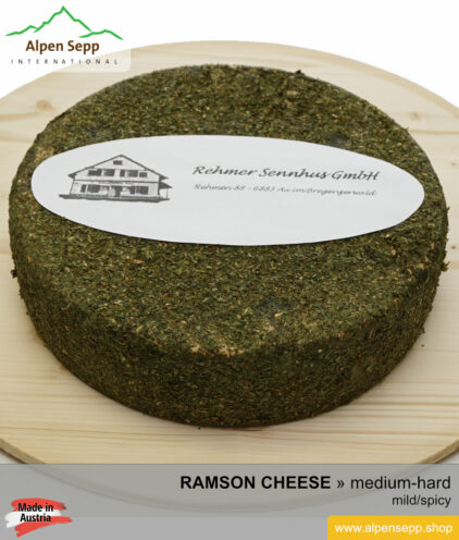 ARTISAN RAMSON CHEESE - MILD/SPICY TASTE - semi hard cheese