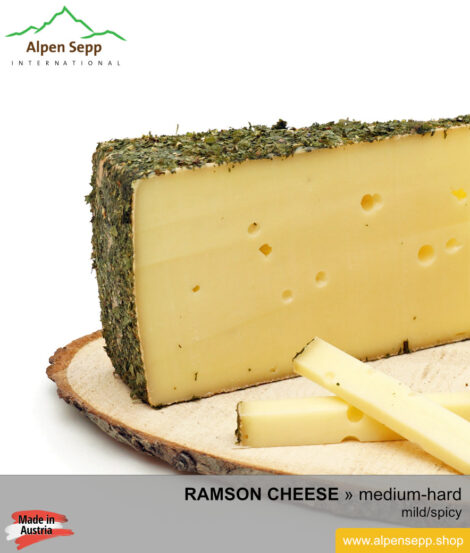 ARTISAN RAMSON CHEESE - MILD/SPICY TASTE - semi hard cheese