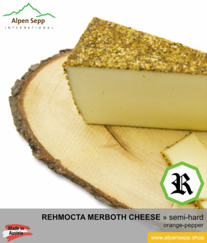 REHMOCTA CHEESE SPECIALTY » Merboth « - semi-hard with orange and pepper