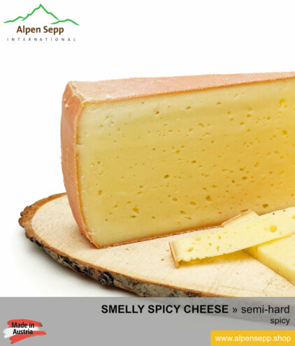 SMELLY SPICY CHEESE - semi-hard cheese - dry matured