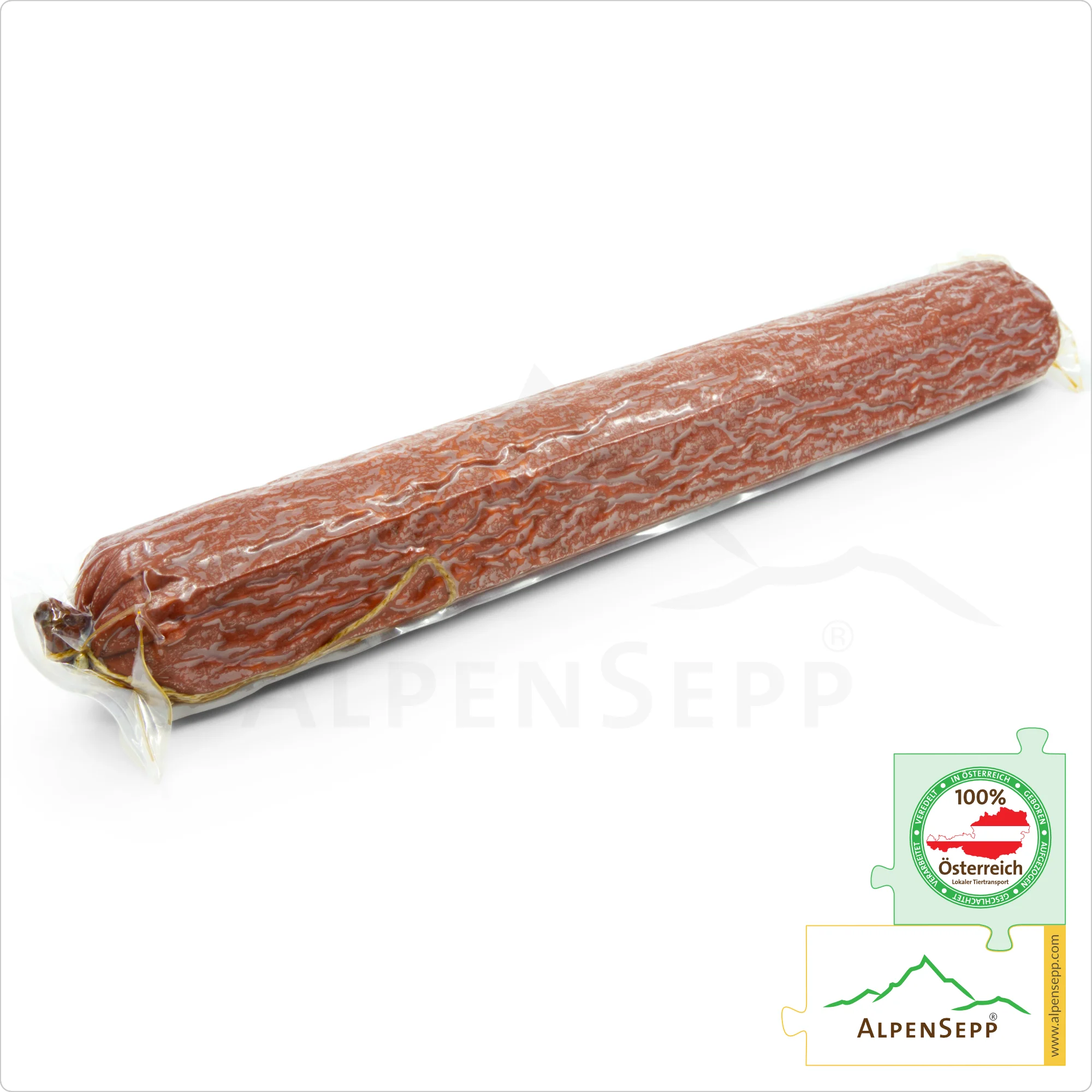 MOUNTAIN SALAMI | Made from beef and pork | mild Austrian PREMIUM sausage from the Alpine region | 1 stick Bergsalami