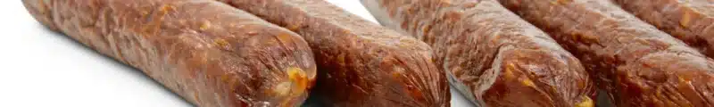 ORGANIC JUNIOR SNACKER Beef Sausage | Raw sausage made from 100% beef | 100 grams