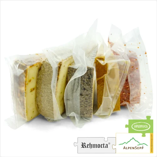 CRAZY CHEESE BOX with 5x REHMOCTA® Cheese Varieties | Ehni, Ähle, Dätta, Peppino + Der Bärige | Lactose-Free Cheese | 1 kg 9 CRAZY CHEESE Cheese Box with 5x REHMOCTA® Cheese Varieties | Ehni, Ähle, Dätta, Peppino & Der Bärige | 1 kg Lactose-Free Cheese