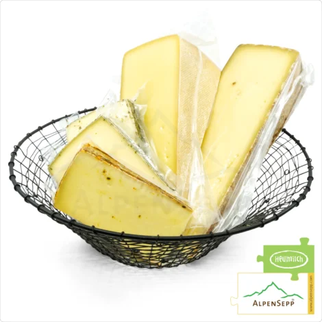 CHEESE GIFT BOX 'Alpengruss' | 2,5 kg "proverbial palate sex" with Austrian hay milk Alpine cheese as a gift