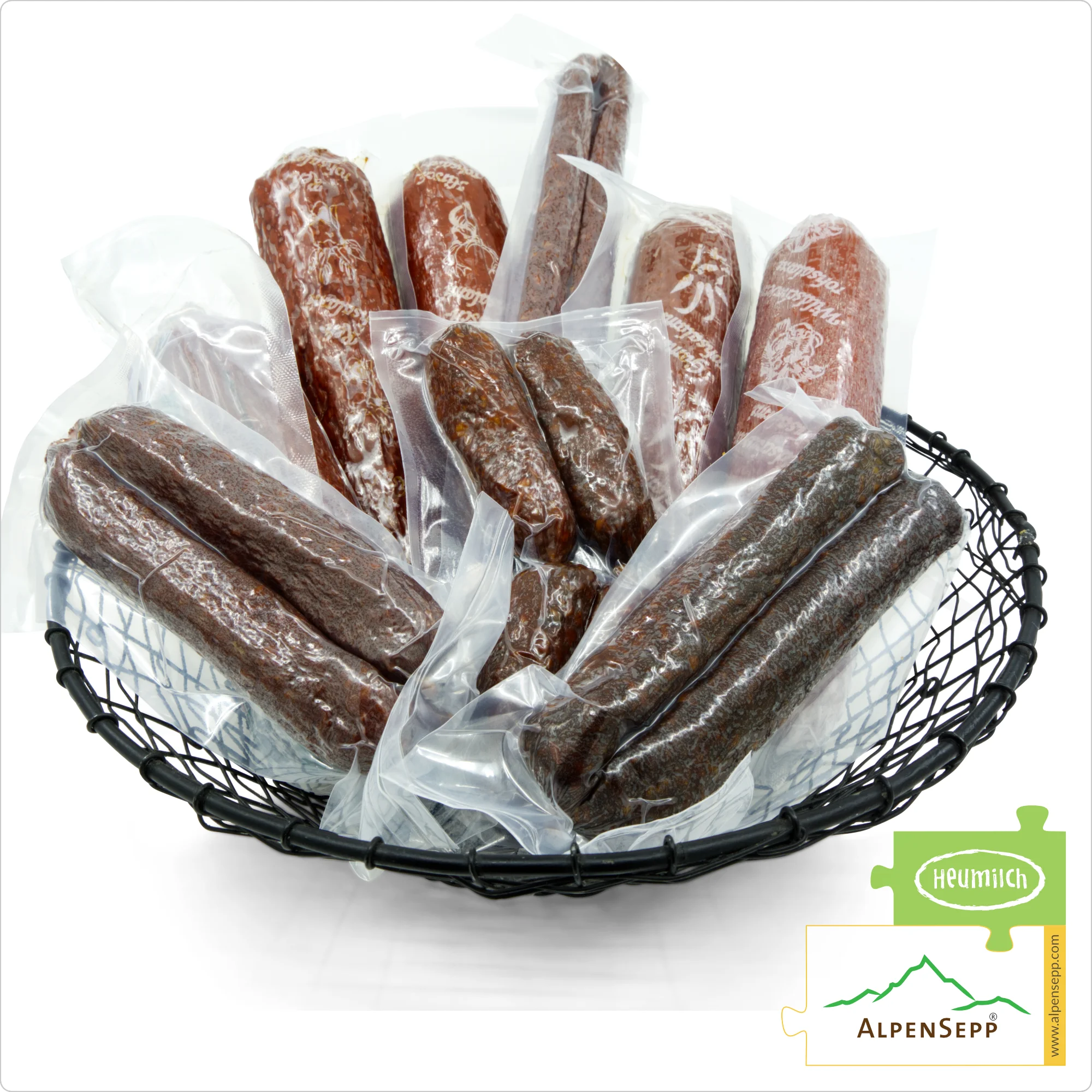 HUBERTUS GAME SAUSAGE BOX: The Best of Austrian Alpine Game in One Box! 9 varieties