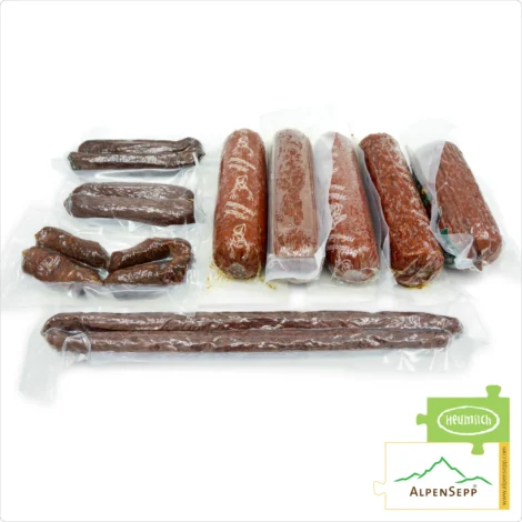 HUBERTUS GAME SAUSAGE BOX: The Best of Austrian Alpine Game in One Box! 9 varieties