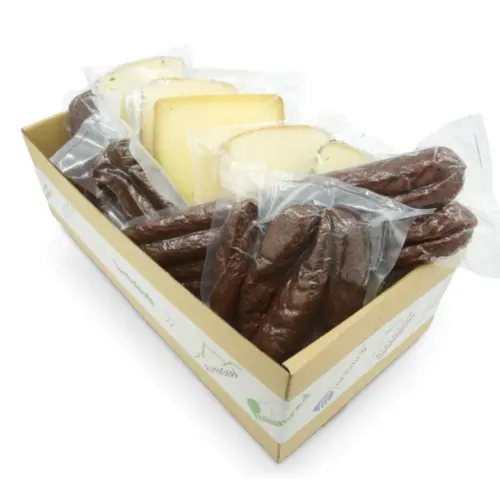 Small Snack Box | Alpine Snack Plate | Cheese & Sausage Box. Feedimage.