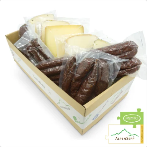 Small Snack Box | Alpine Snack Plate | Cheese & Sausage Box