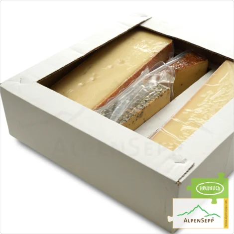 LARGE CHEESE TESTING BOX | Cheese variety with 8x 2 pieces of lactose-free hay milk cheese | 3,6 kg