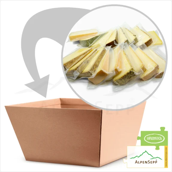 CHEESE WISH BOX | KÄSE WUNSCH BOX | Choose from our cheese variety 8x hay milk cheeses | approx. 1,8 kg 7 Cheese Wish BOX | Choose from our cheese variety 8x hay milk cheeses | approx. 1.8 kg