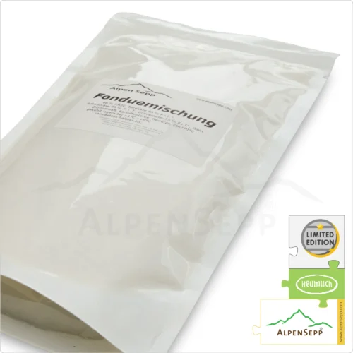 Premium Cheese Fondue | Cheese ready-meal specialty made from hay milk® in a bag | aromatic + spicy | 500 grams