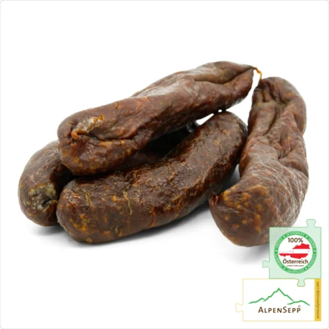 KAMINWURZEN - Traditional Hard Sausage | Smoked PREMIUM Raw Sausage | 2 pairs