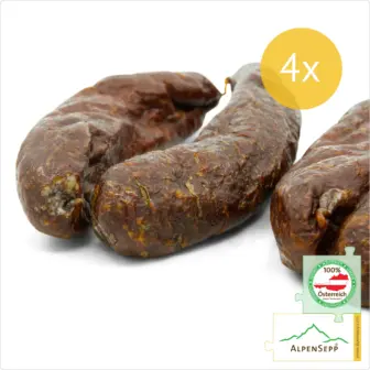 KAMINWURZEN Sausage – Smoked Hard Sausage | Traditional PREMIUM Raw Sausage | 4 Pairs 8 KAMINWURZEN Sausage – Smoked Hard Sausage | Traditional PREMIUM Raw Sausage | 4 Pairs