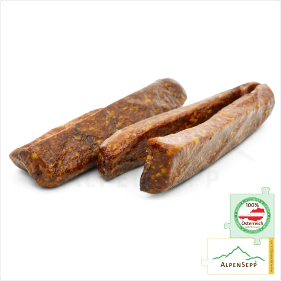 GENDARME rectangular sausage | Austrian Smoked, spicy cured sausage – 2 pairs