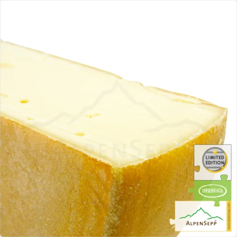 RACLETTE Cheese No.1 – Spicy | Aged 3 months | Austrian Lactose free Cheese wheel for Raclette grill and Raclette oven