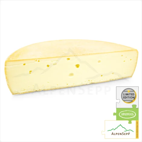 RACLETTE Cheese No.1 – Spicy | Aged 3 months | Austrian Lactose free Cheese wheel for Raclette grill and Raclette oven