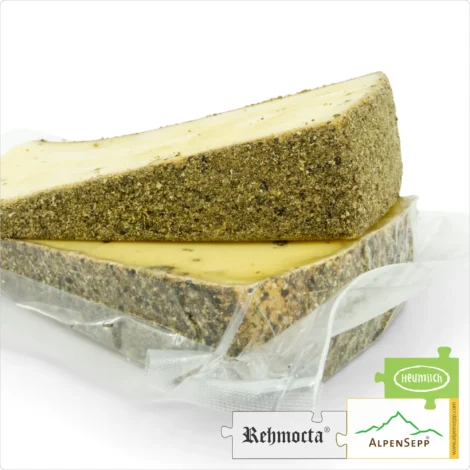 CHEESE REHMOCTA® » Der Bärige « | Refined, Lactose-Free Cheese Variety Straight from the Cheese Cellar | Smoothly Melting with a Unique Bärwurz Character