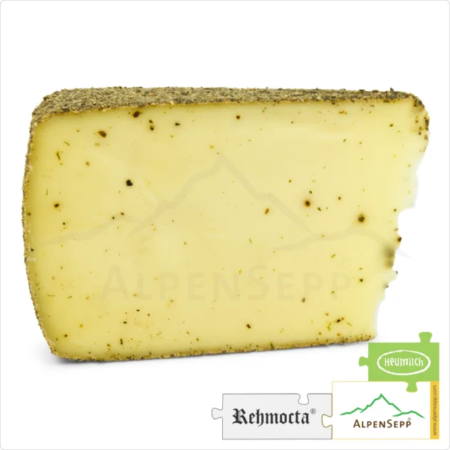 CHEESE REHMOCTA® » Dätta « | Lactose-Free Hay Milk Cheese Variety Refined with STAY SPICED! Spice Blend and Pepper | 100% Exciting Enjoyment Guarantee