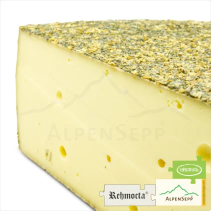 CHEESE REHMOCTA® "Diedo" wheel | Affine, lactose-free Austrian cheese straight from the cheese cellar | delicately melting with apple, mint + elderflower character