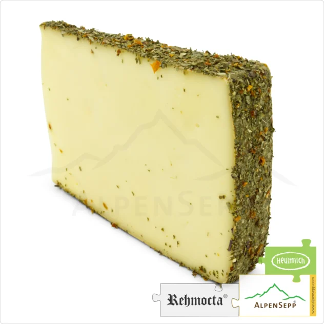 CHEESE REHMOCTA® 'Ilga' | Affine, lactose-free Austrian cheese variety directly from the cheese cellar | Tenderly melting with a unique tomato and basil character