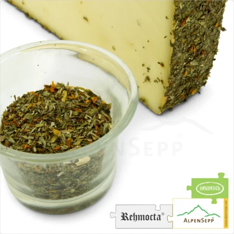 CHEESE REHMOCTA® 'Ilga' | Affine, lactose-free Austrian cheese variety directly from the cheese cellar | Tenderly melting with a unique tomato and basil character